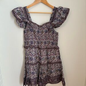 SEA New York Floral Ruffle Sleeve Dress